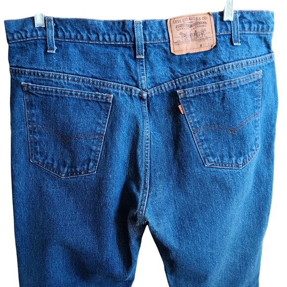 Vintage Mens Levis 517 Jeans 40x30 Raw Denim Bootcut Jeans Orange Tab USA 40x30 - Picture 2 of 10